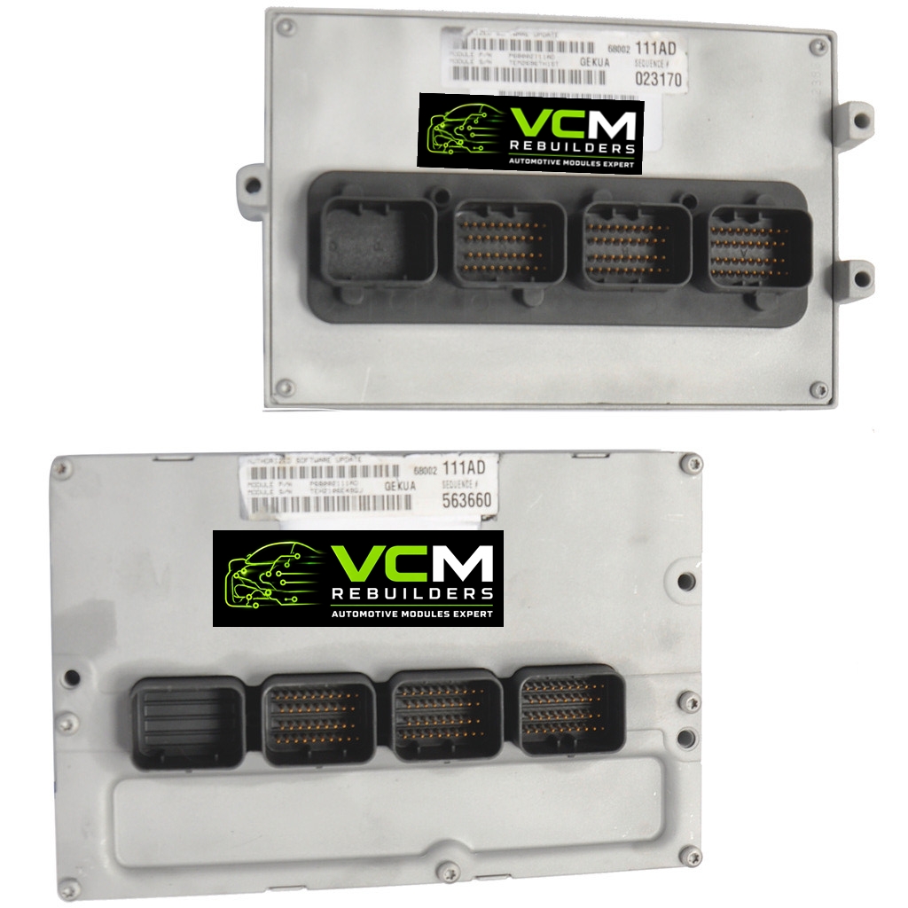 Engine Control Module (ECM), 2007 Jeep Grand Cherokee 3.7L, 68026714AC, VCM-C6741VIN