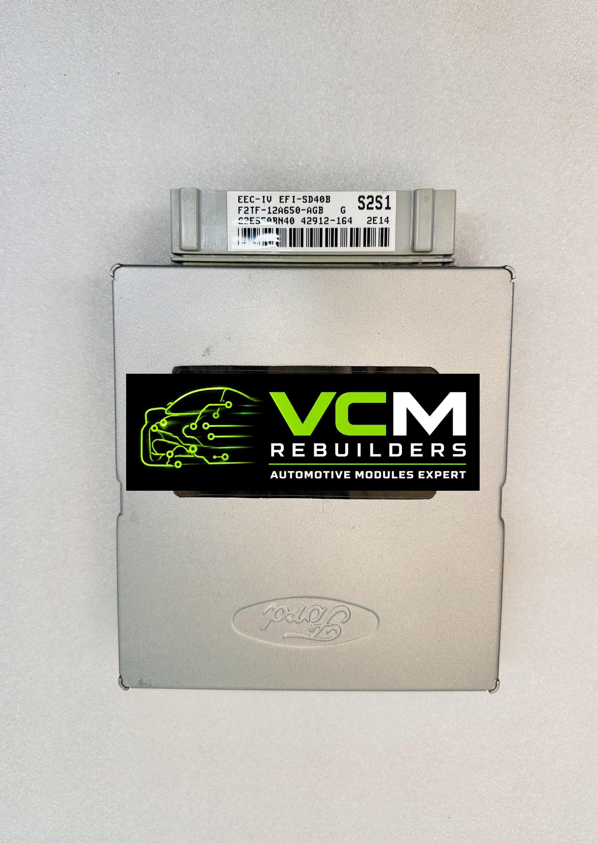 Engine Control Module (ECM), 1992 - 1993 Ford E-150 Econoline 5.0L,  F2TZ-12A650-AGB, VCM-F5234