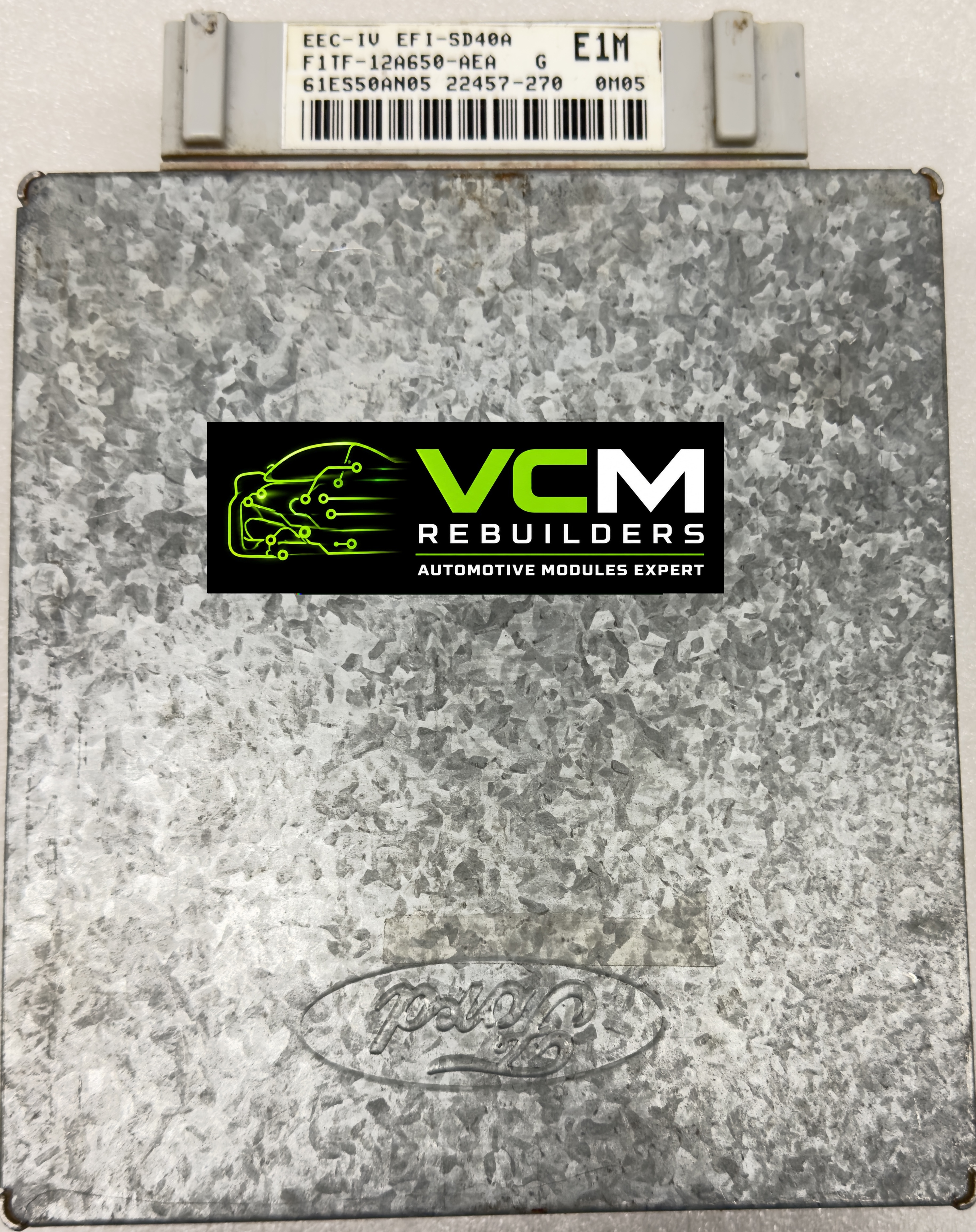 Engine Control Module (ECM), 1991 Ford Bronco 4.9L, F1TZ-12A650-AEA, VCM-F5040
