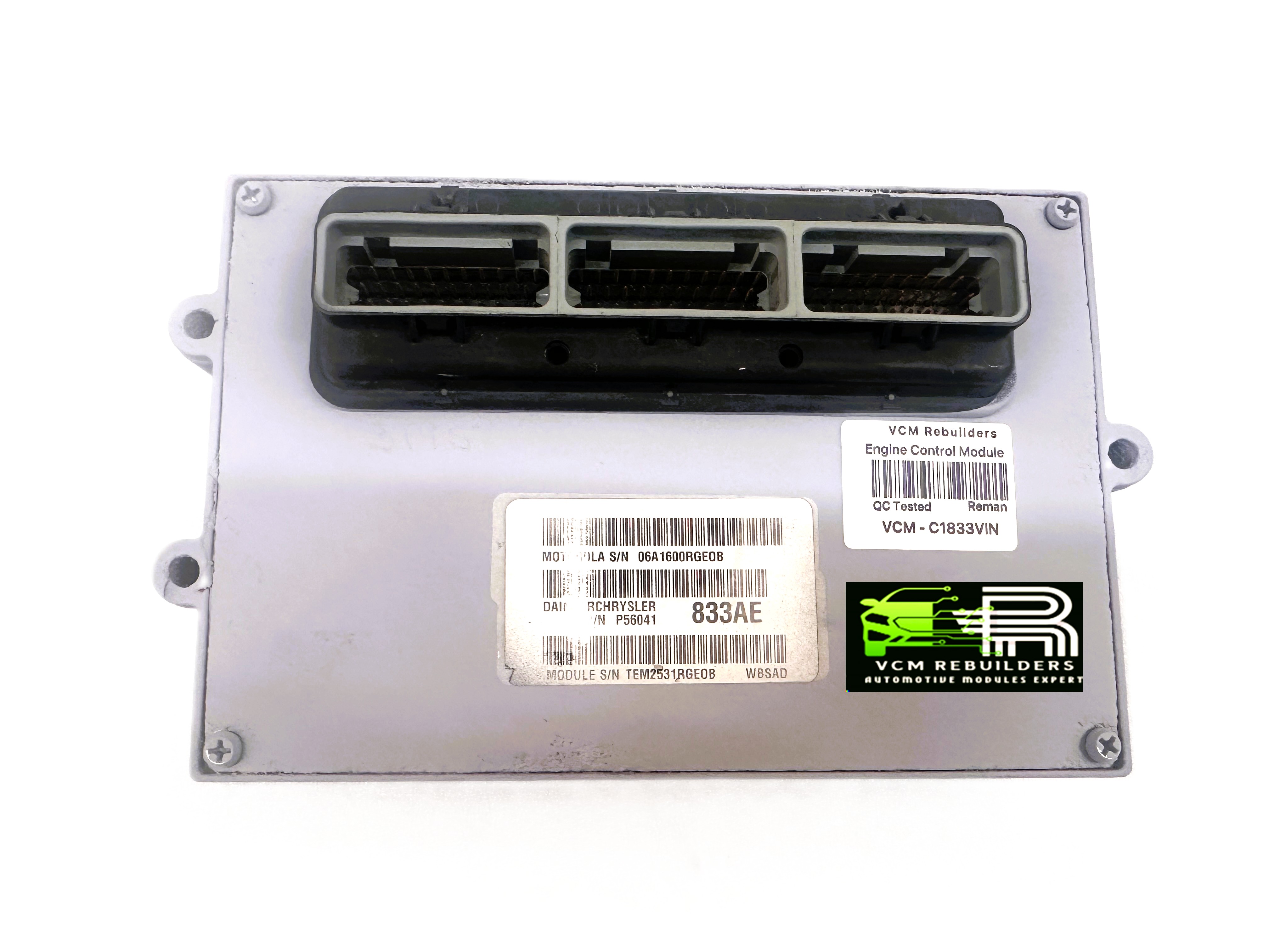 Engine Control Module (ECM), 2002 Jeep Grand Cherokee 4.0L, P56041833AE, VCM-C1833VIN