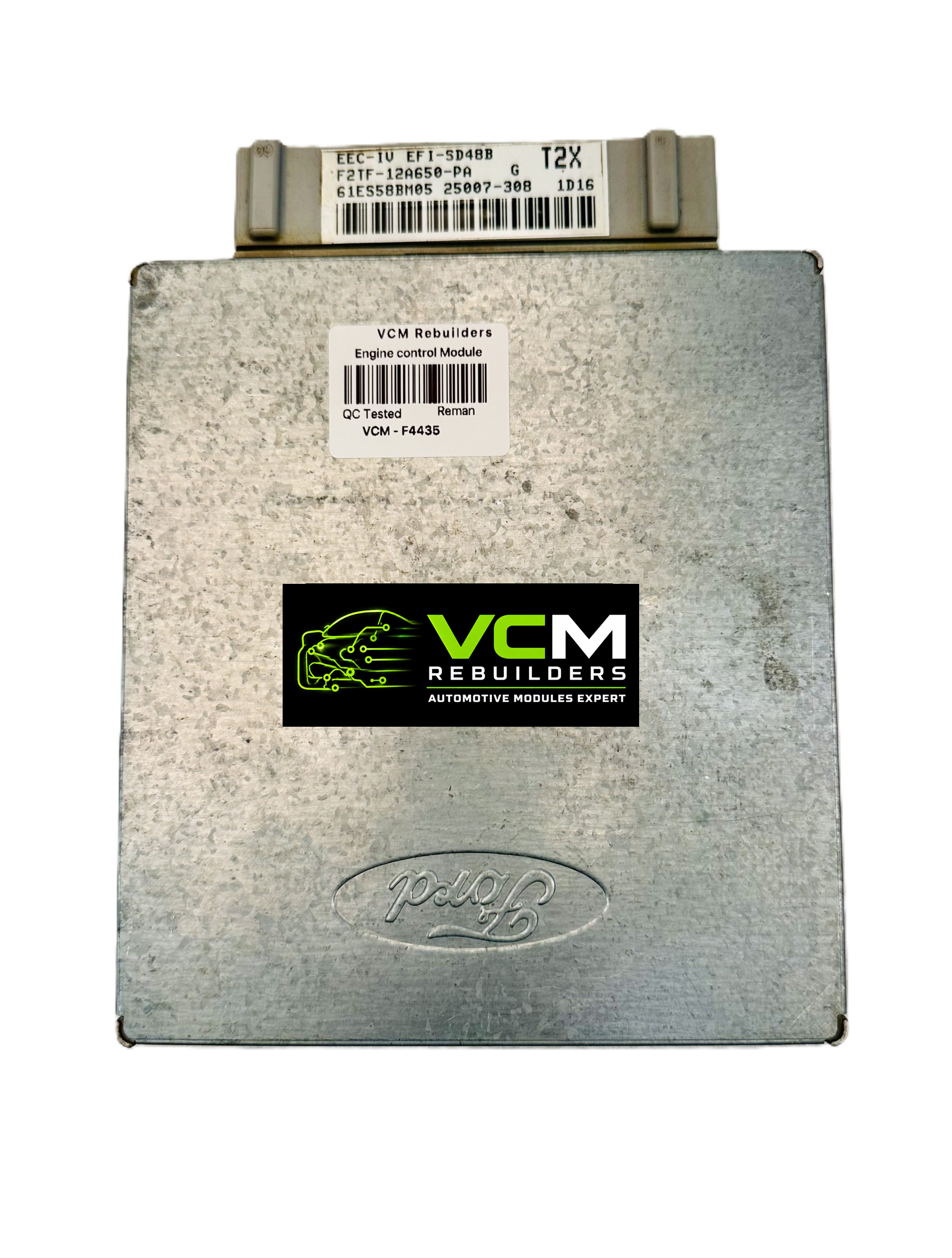 Engine Control Module (ECM), 1993 Ford E-150 Econoline 5.8L, F2TZ-12A650-PA, VCM-F4435